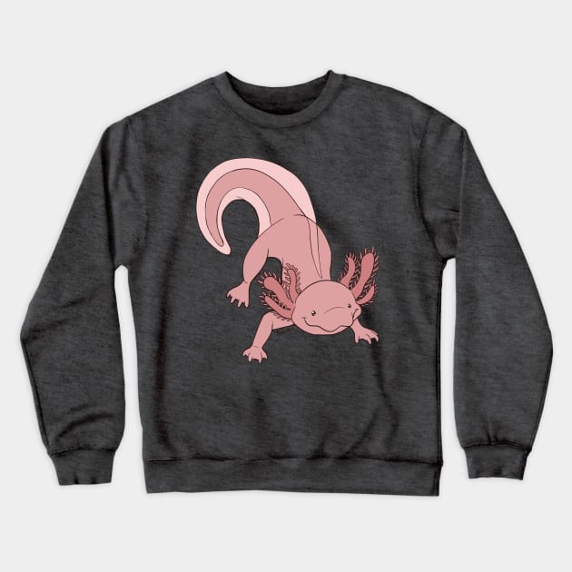 Axolotl Crewneck Sweatshirt by TaksArt